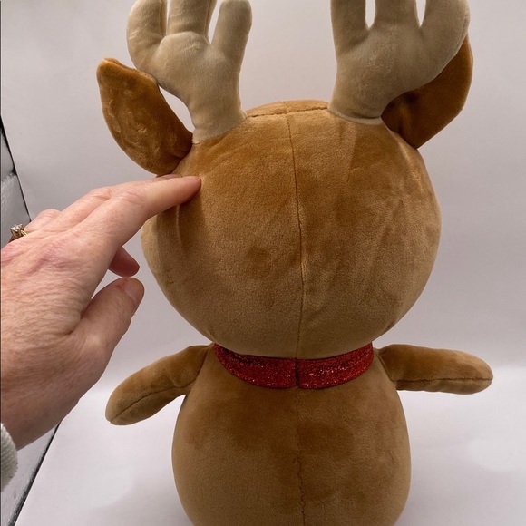 pop! Plush Reindeer Christmas Stuffed Animal Soft Sparkle Collar Gift Stocking - Picture 5 of 8